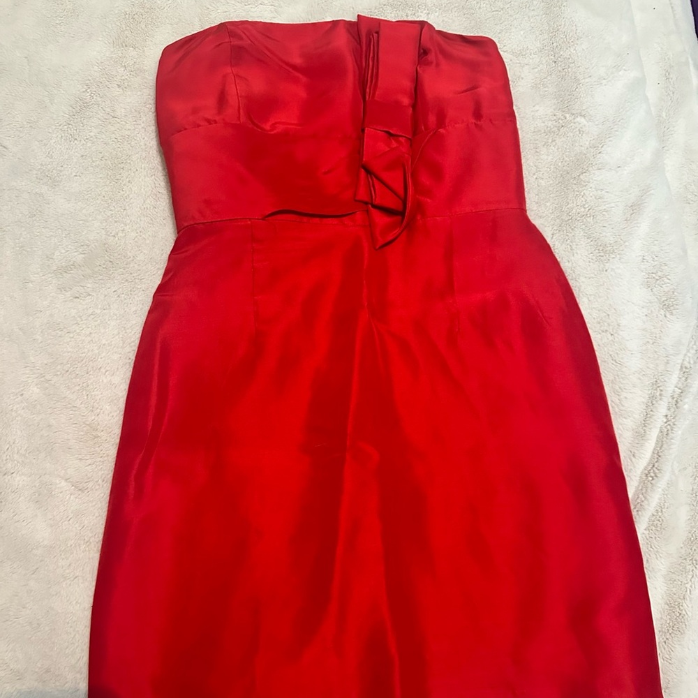 Red Plenty Frock Cocktail Dress